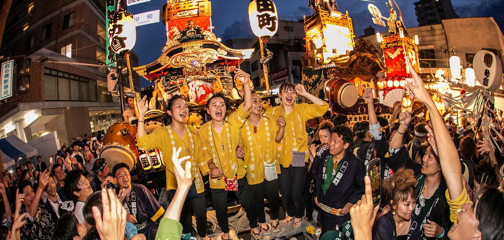 高崎まつり　盛大な神輿渡御