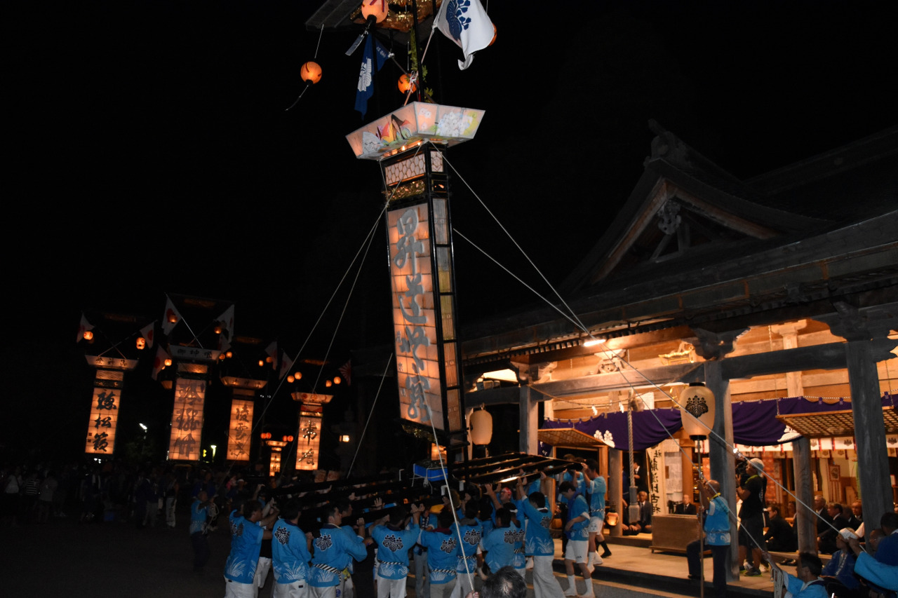 新宮納涼祭　石川県　キリコ　やさんこ