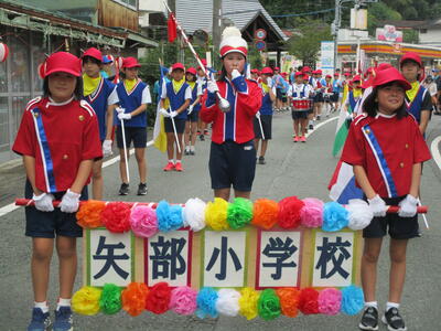 熊本県山都町　八朔祭　パレード　大造り物